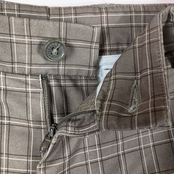 Pebble Beach Performance Mens Plaid Golf Shorts Size 36 Beige Casual Walking - Picture 8 of 8